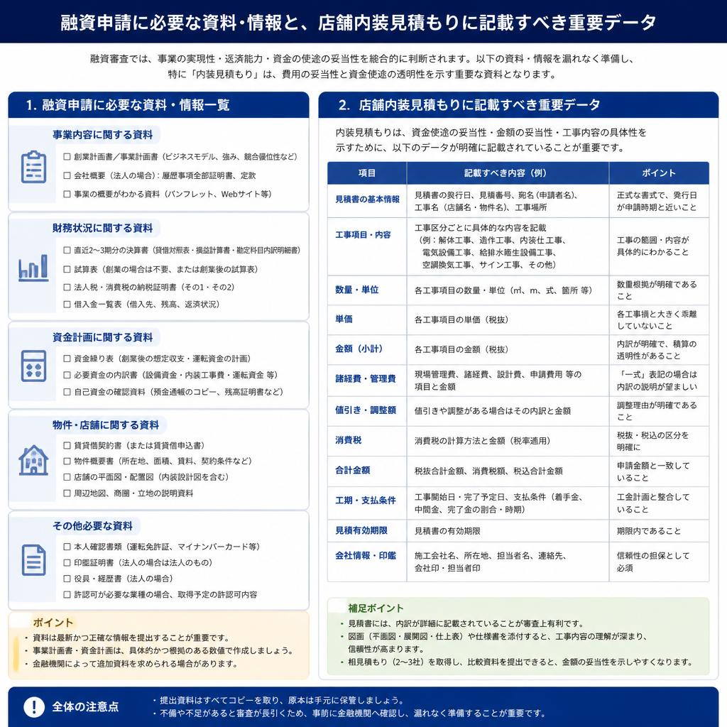 2. 融資に必要な基本情報