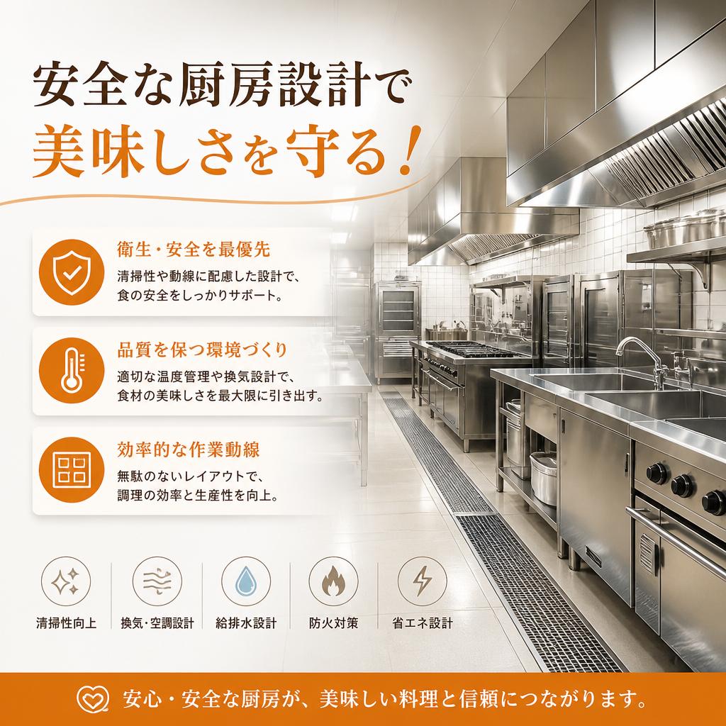 厨房設備に求められる防火対策：熱量と離隔距離の正しいルール