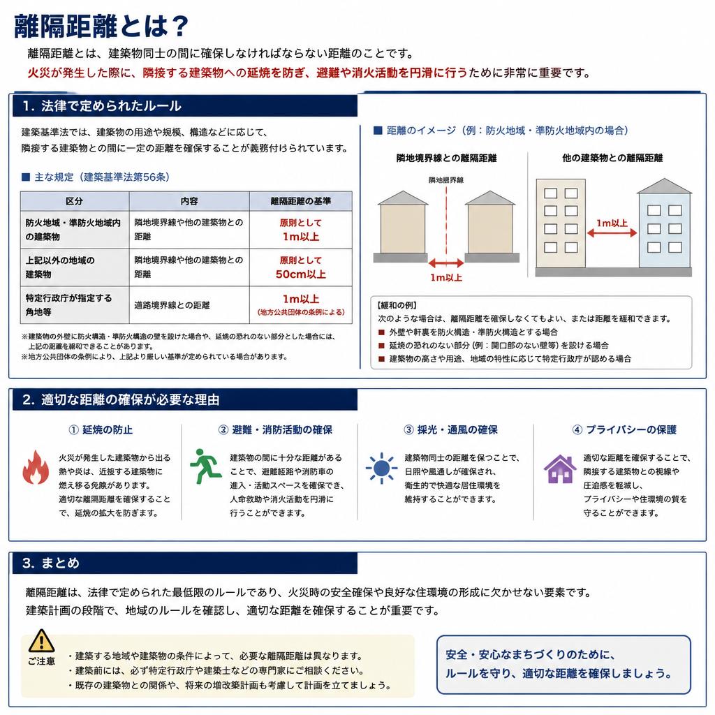 離隔距離のルールとその意義