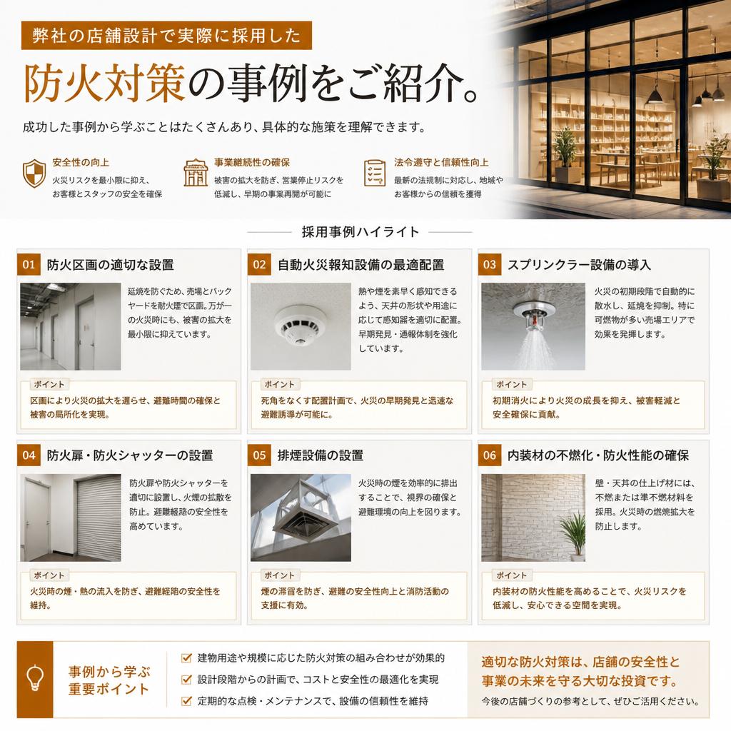 実績ある店舗設計の事例紹介
